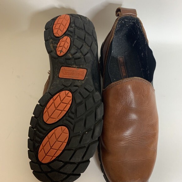 HARLEY DAVIDSON MEN'S SIZE 8 LEATHER LOAFERS SLIP ON SHOES - Picture 3 of 8